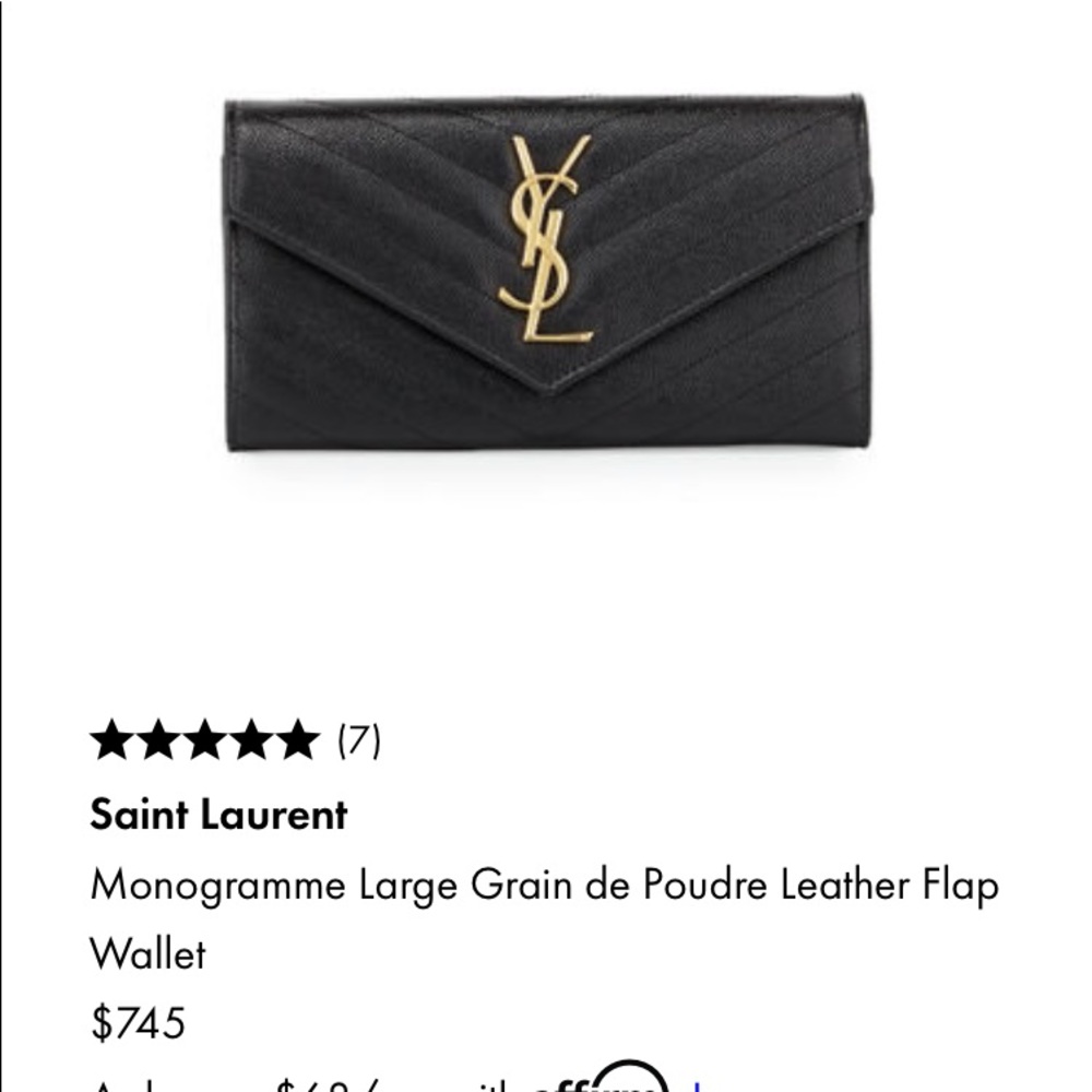 Brand new never worn YSL wallet  still in box with dust bag and cards/tags